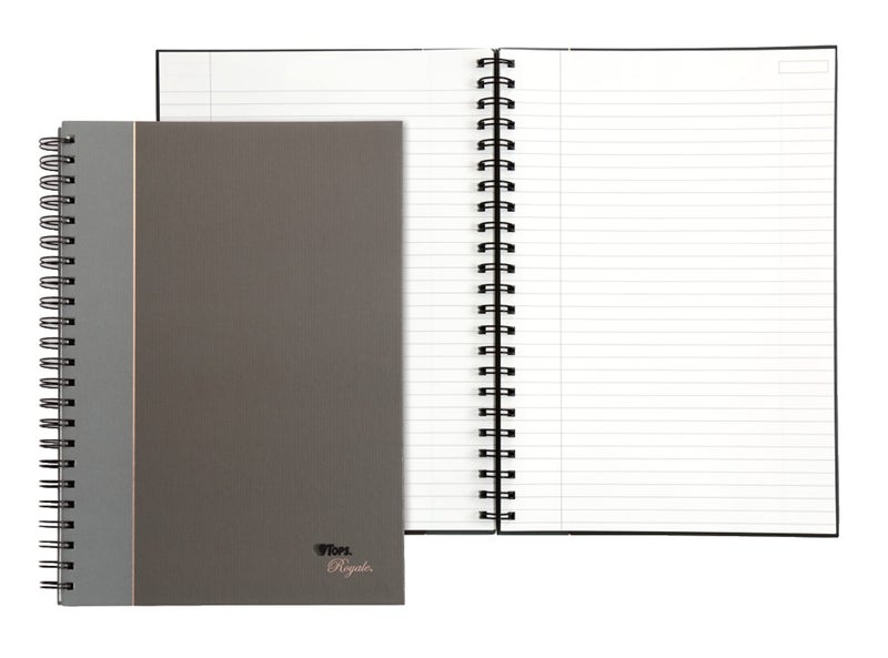 TOPS 25332 Royale Wirebound Business Notebook, Legal/Wide, 11 3/4 x 8 1/4, 96 Sheets,White - Image 2